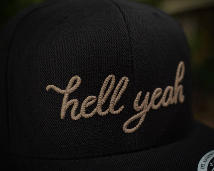 Hell Yeah Snapback Hat close