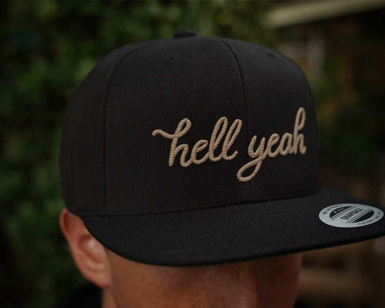 Hell Yeah Snapback Hat front