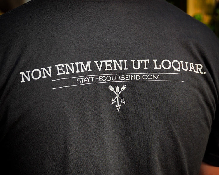 "I didn't come to talk" T-shirt Rear