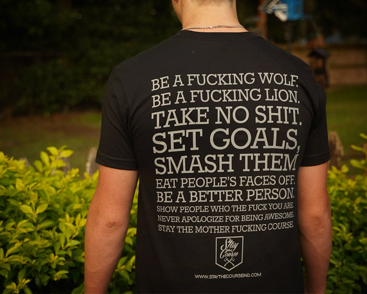 Manifesto T-shirt / Black Rear