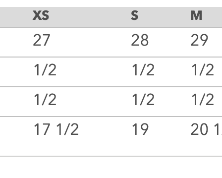 Manifesto T-shirt / Black Size Chart