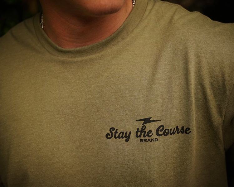 No Turning Back T-shirt / Green front 2