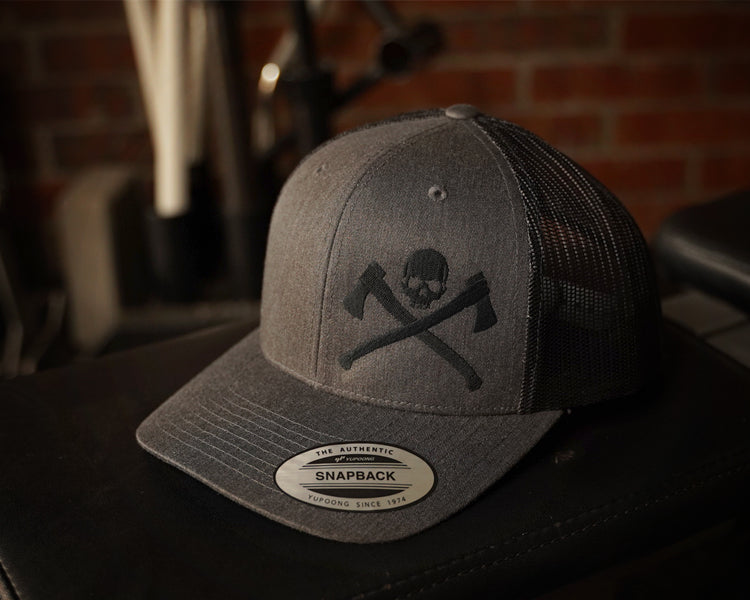 Skull & Axe Trucker Hat front