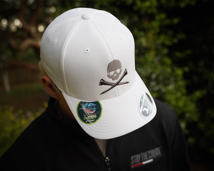 Skull & Tees Golf Hat / White 2