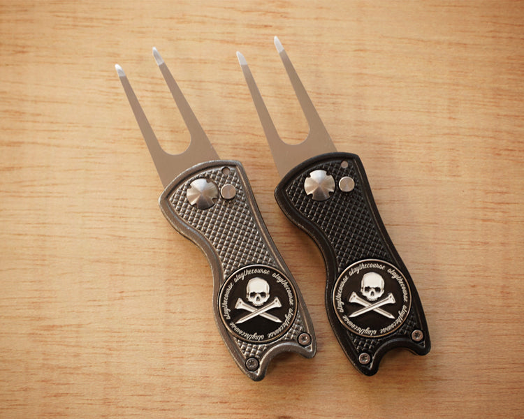 Switchblade Divot Tool w/ Ball Marker - Black II Both