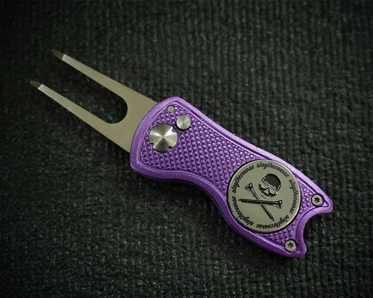 Switchblade Divot Tool w/ Ball Marker - Purple