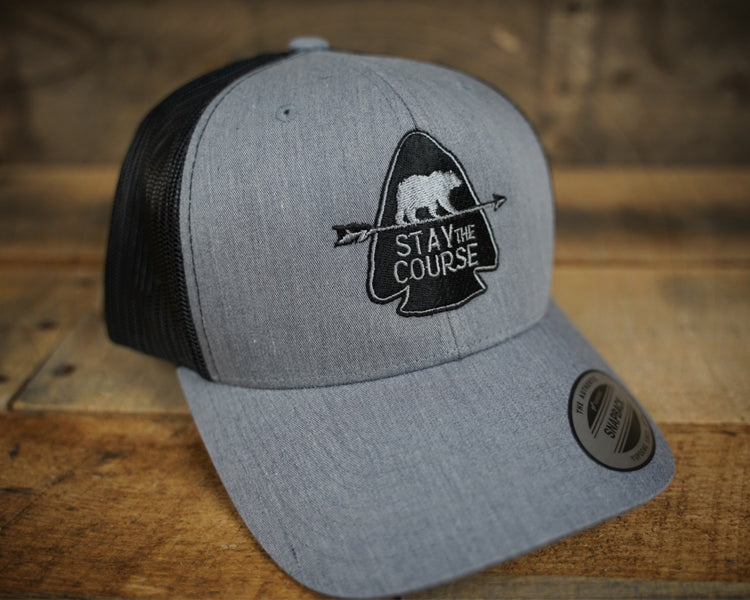 Gray Arrowhead Trucker Hat