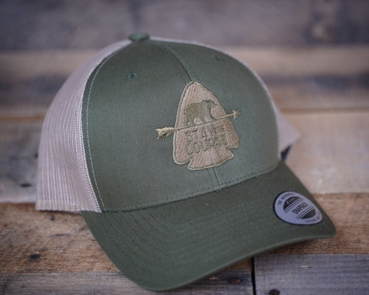 Green Arrowhead Trucker Hat
