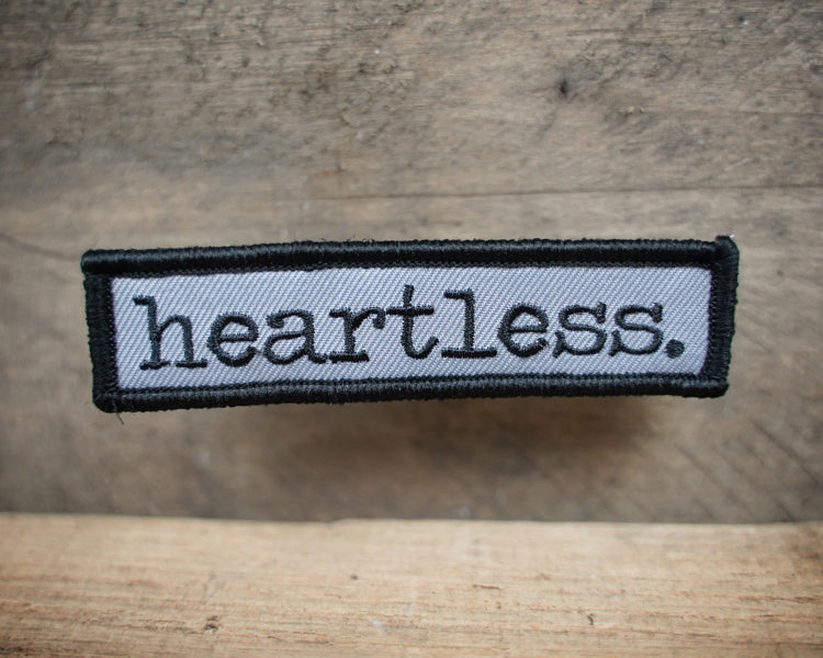 Heartless Embroidered Patch