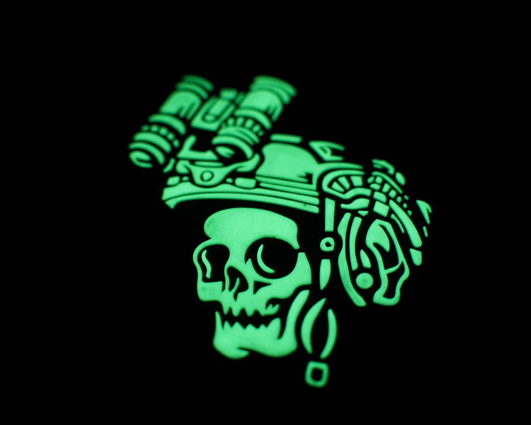 Lady of Darkness GITD PVC Patch Glow Close