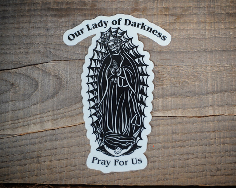 Lady of Darkness Glow in the dark sticker2