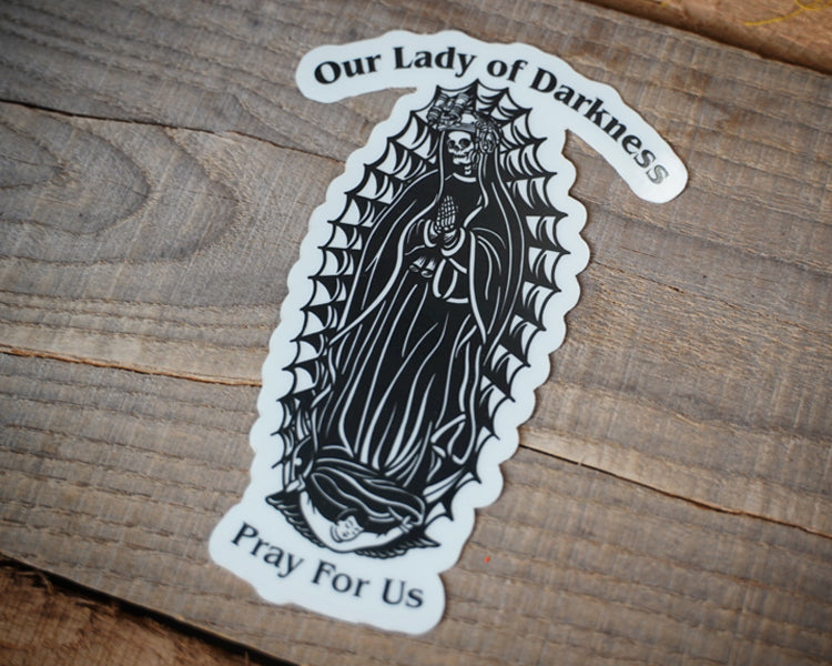 Lady of Darkness Glow in the dark sticker 3
