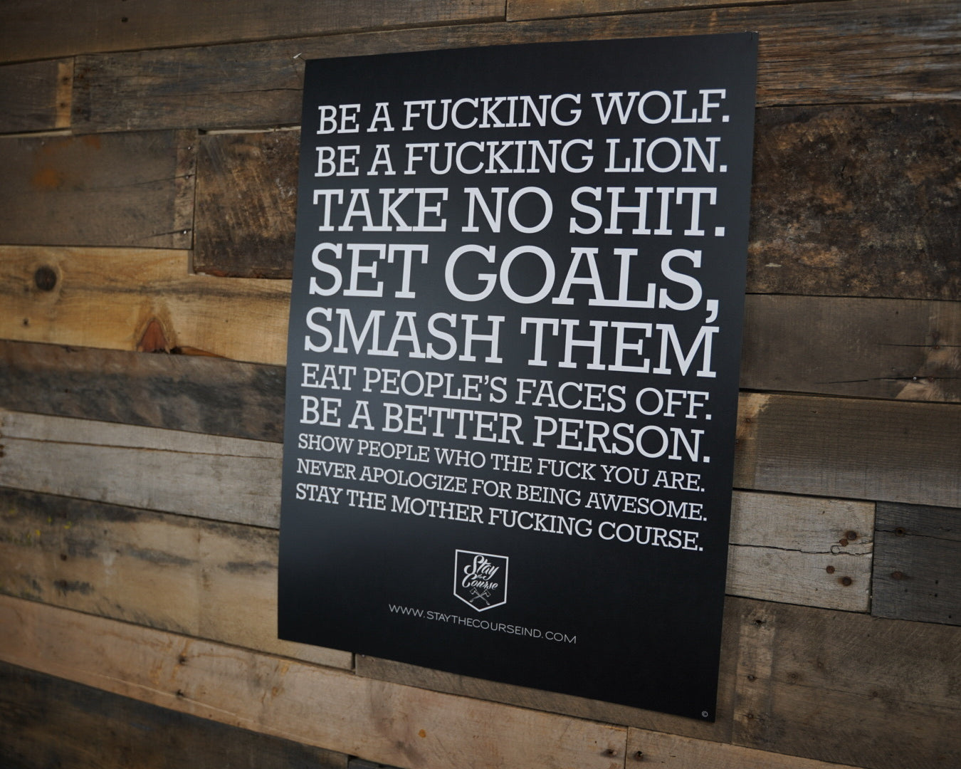 Stay The Course Manifesto Poster 2