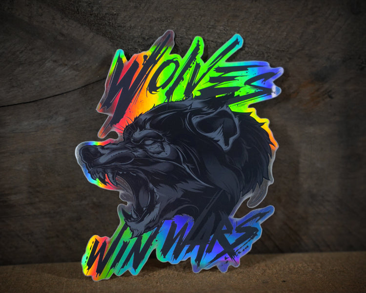 Wolves Win Wars Sticker 1