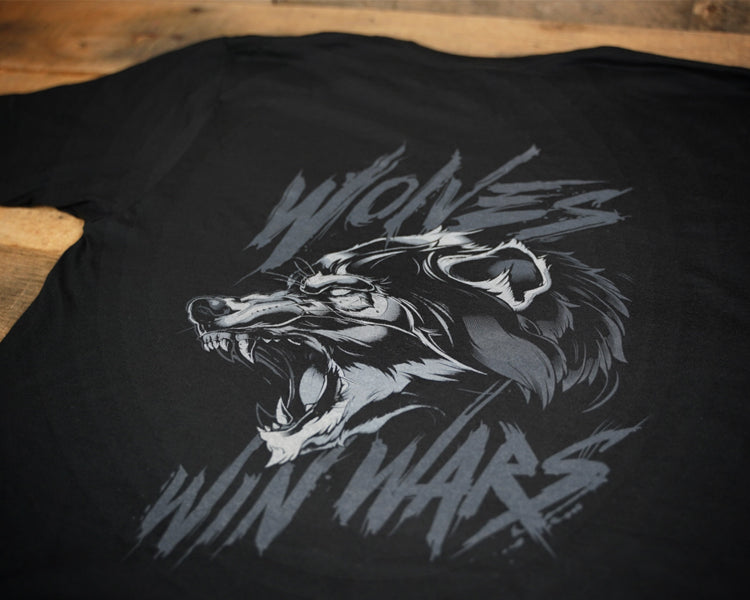 Wolves Win Wars T-shirt Rear