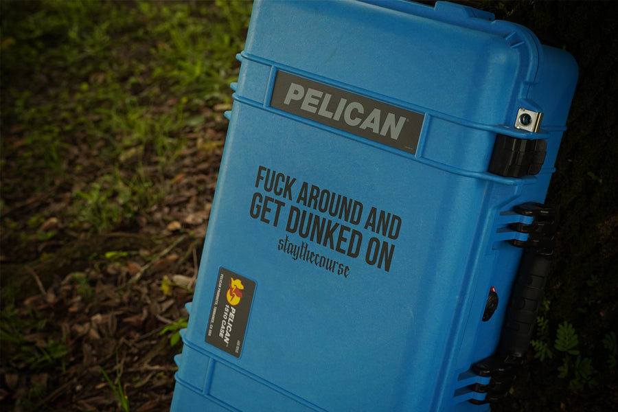 Decal on suitcase 