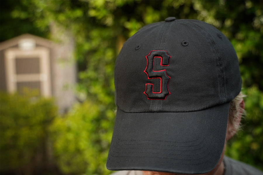 Field Worn Cap / Black - Red 2