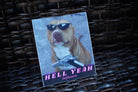 Hell Yeah Dog Sticker 2