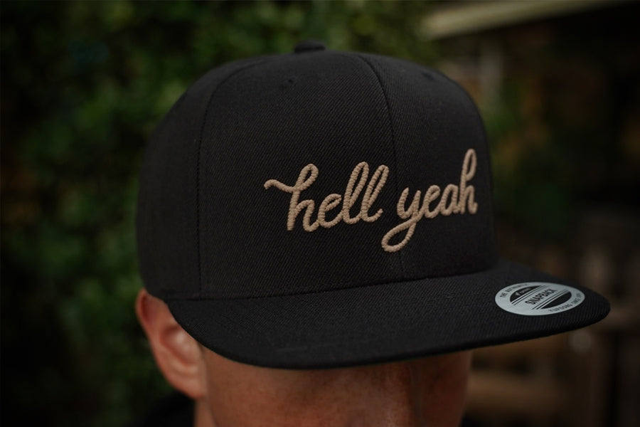 Hell Yeah Snapback Hat front