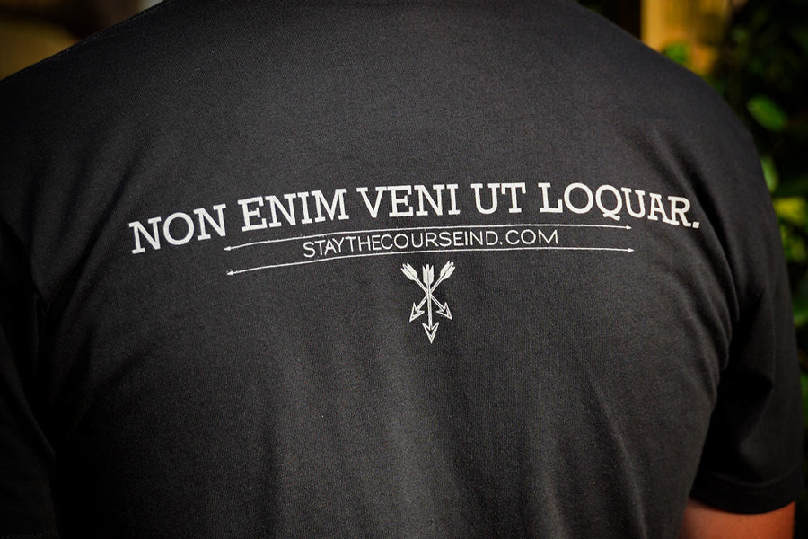 "I didn't come to talk" T-shirt Rear