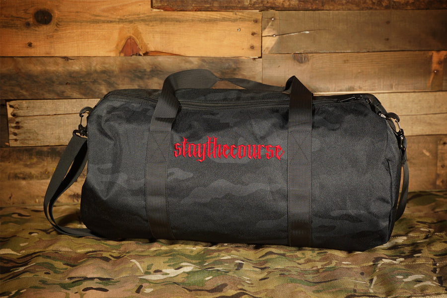 Legend Duffle Bag / Black Camo front view