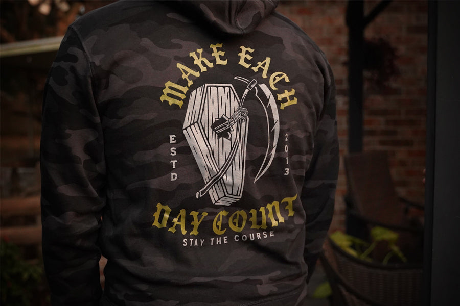 Make it Count Zip-Up Hoodie Rear