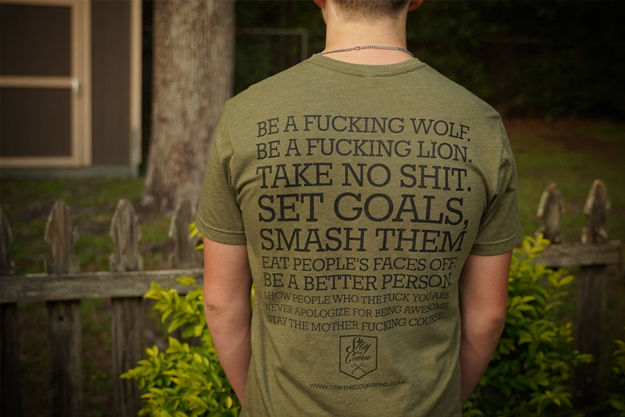 Manifesto T-shirt / Military Green