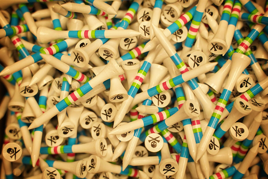 STC Striped Golf Tees / Bright Boys Pile