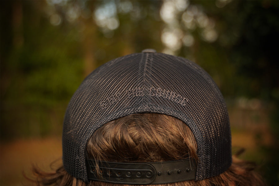 Skull & Axe Trucker Hat Rear