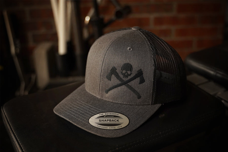 Skull & Axe Trucker Hat front