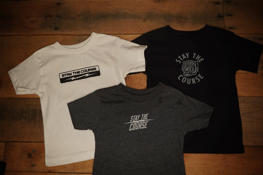 Stay the Course Baby / Kids Set - Black 