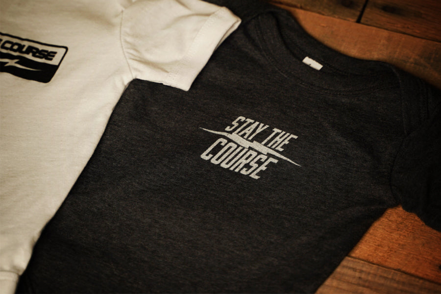 Stay the Course Baby / Kids Set - Black  2