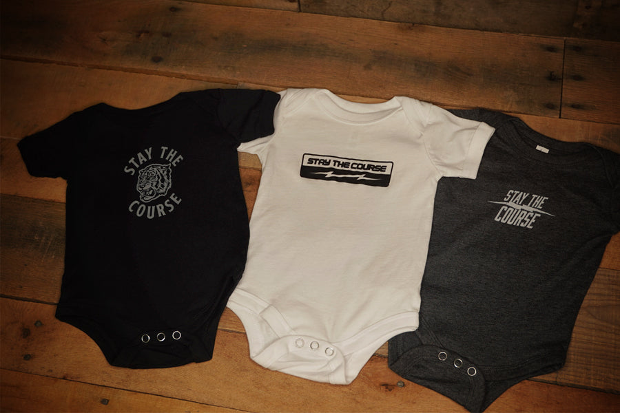 Stay the Course Baby / Kids Set - Black 