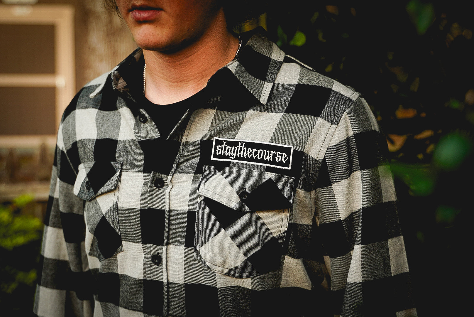 Stay the Course Flannel Shirt - Grey Heather