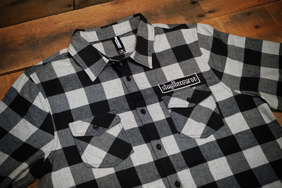 Stay the Course Flannel Shirt - Grey Heather 3