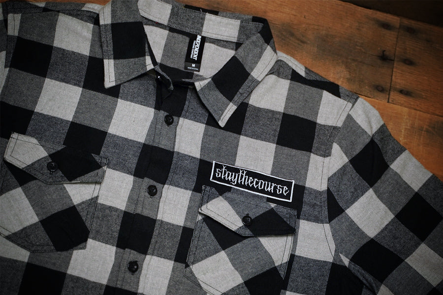 Stay the Course Flannel Shirt - Grey Heather 6