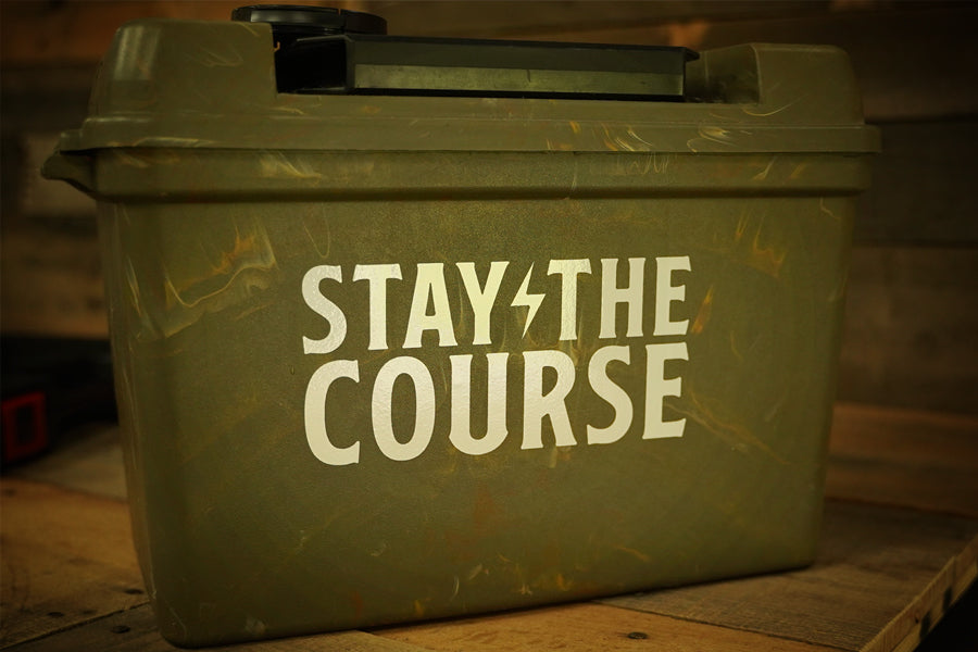 Stay the Course Vinyl Decal 2