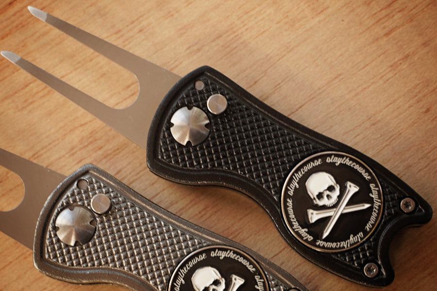 Switchblade Divot Tool w/ Ball Marker - Black II