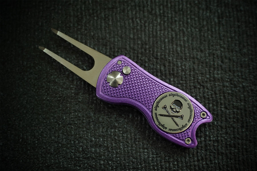Switchblade Divot Tool w/ Ball Marker - Purple