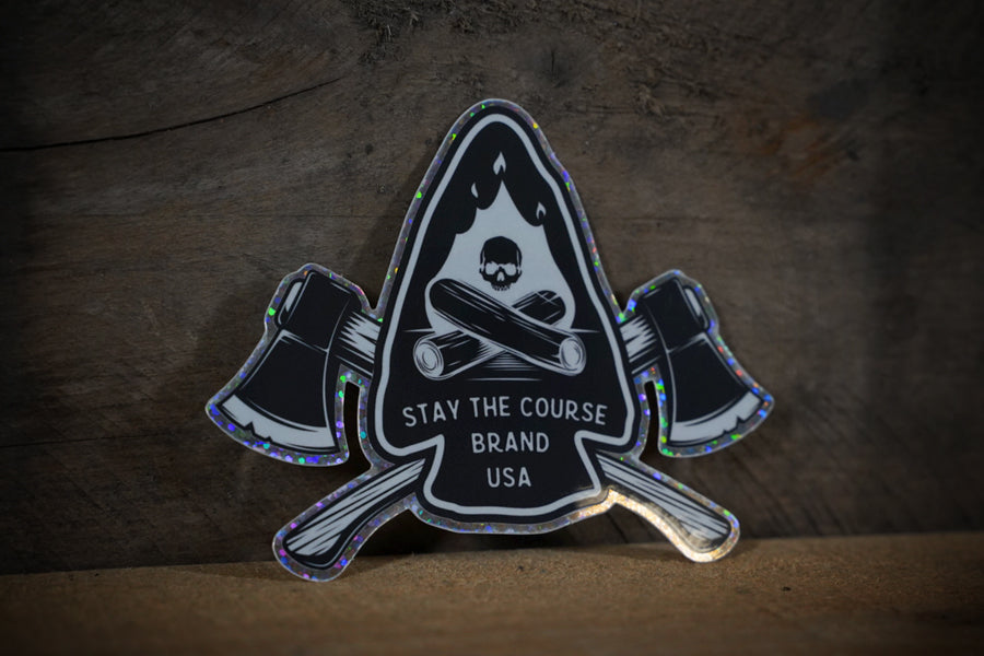 Arrowhead/Axe Sticker 2