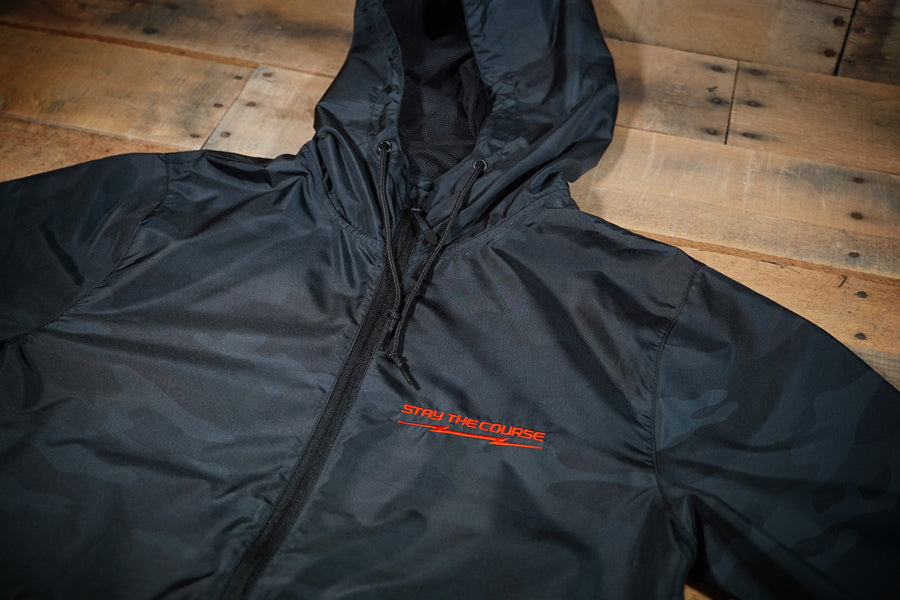 Black Camo Lightweight Voltage Windbreaker