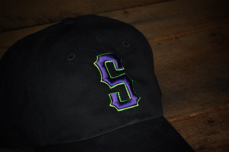Field Worn Cap / Black-Purple close