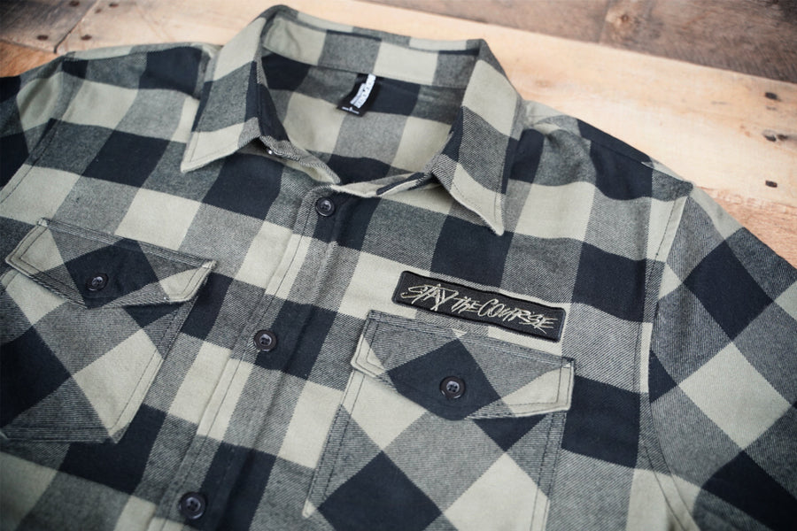 Stay the Course Flannel Shirt - Olive