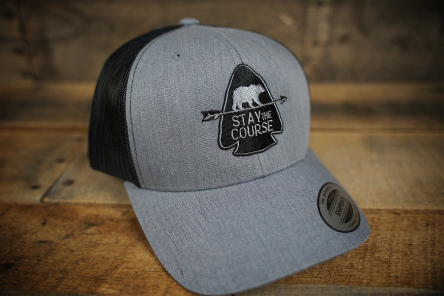 Gray Arrowhead Trucker Hat