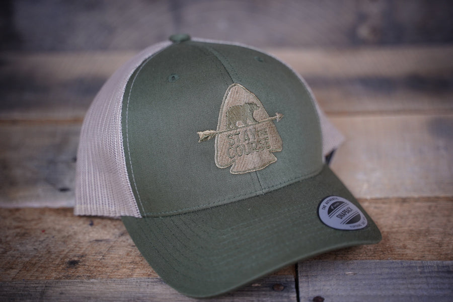 Green Arrowhead Trucker Hat