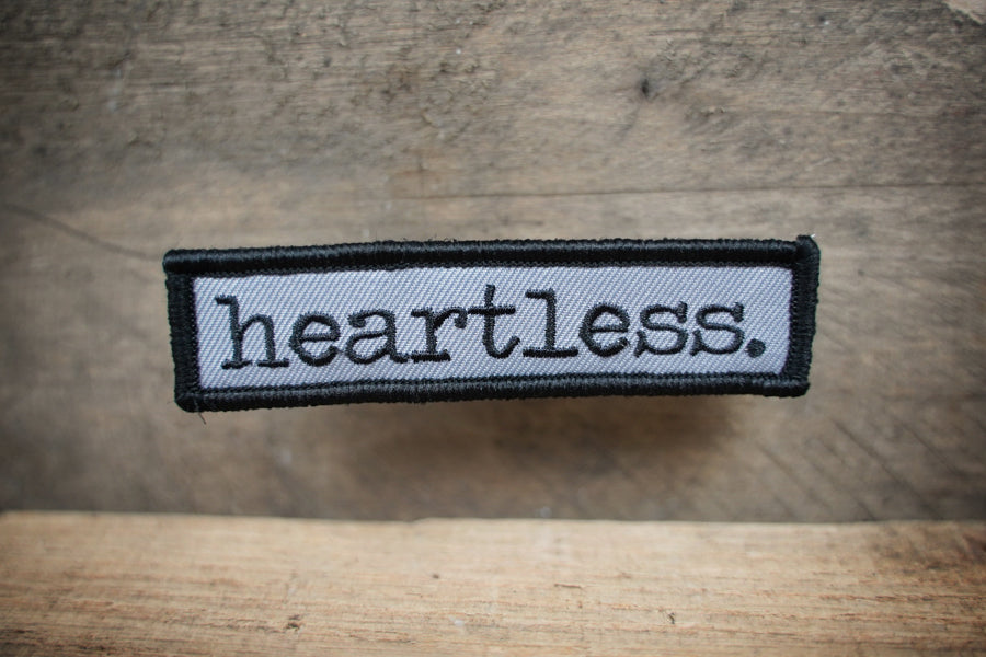 Heartless Embroidered Patch