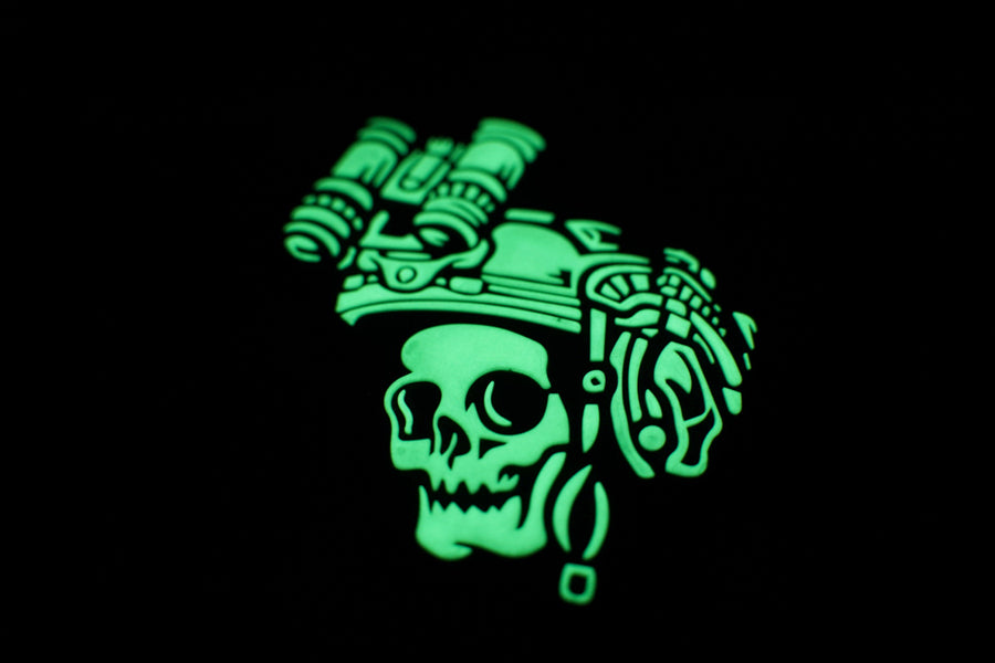 Lady of Darkness GITD PVC Patch Glow Close