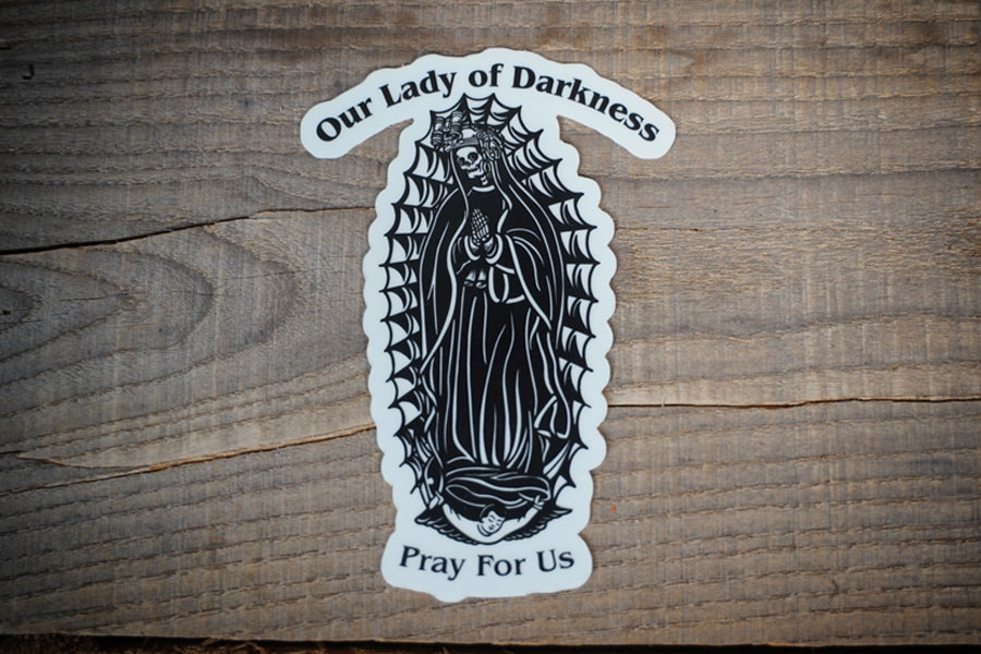 Lady of Darkness Glow in the dark sticker2