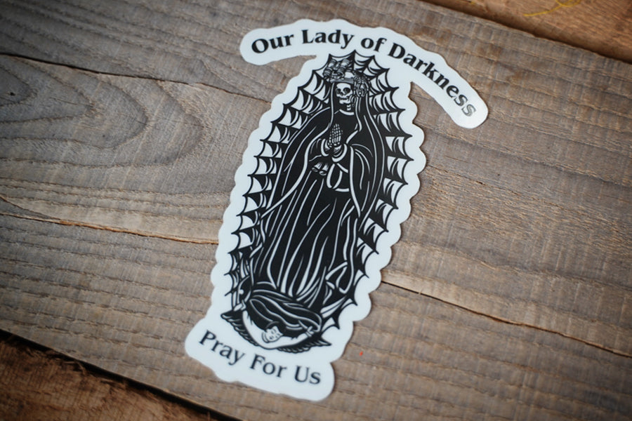 Lady of Darkness Glow in the dark sticker 3