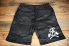 STC Fleece Shorts Black Camo